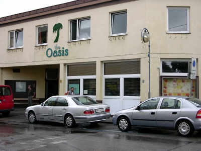 Oasis refugee center from outside