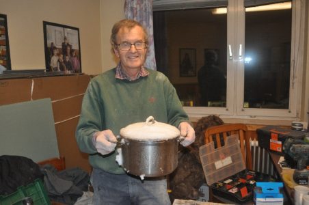 Paul with large saucepan